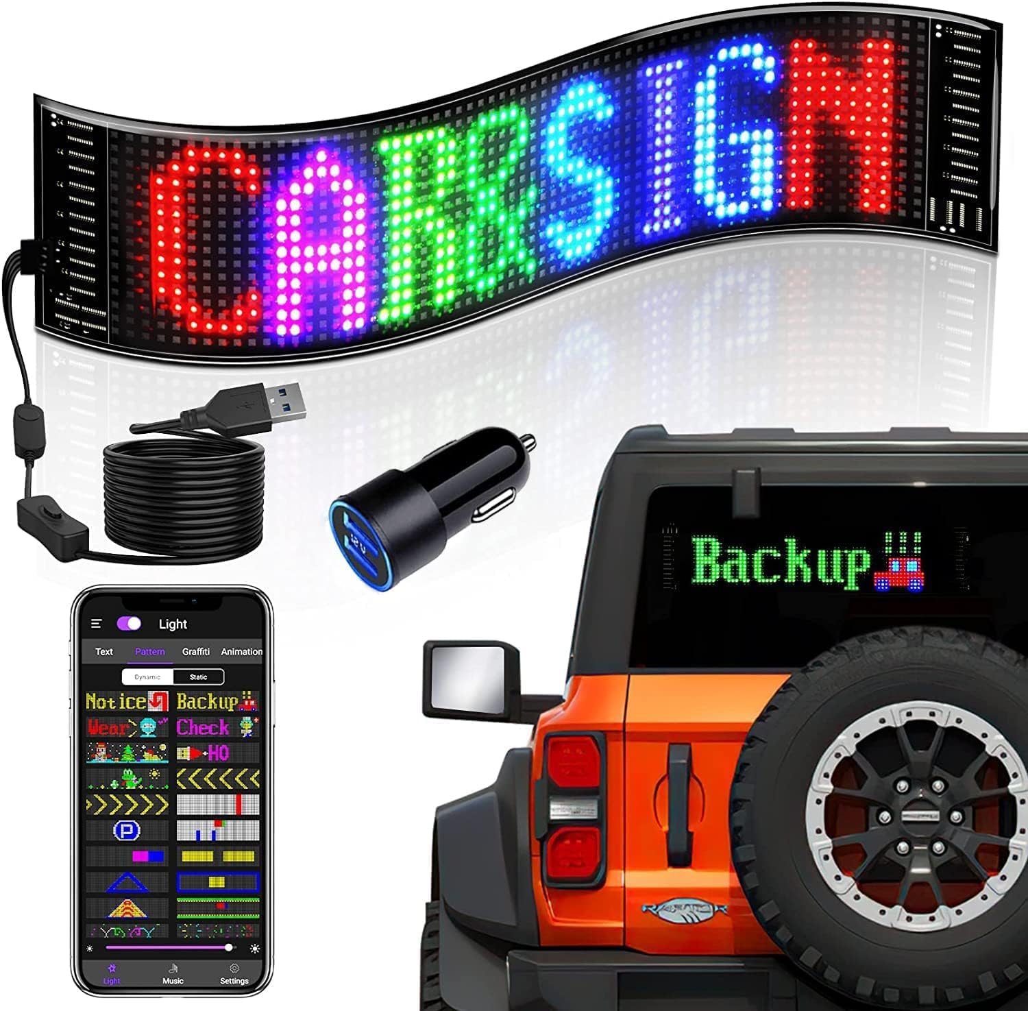 LED Matrix Panel car