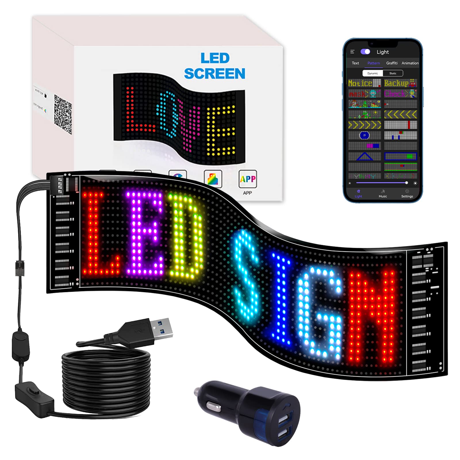 LED Matrix Panel car