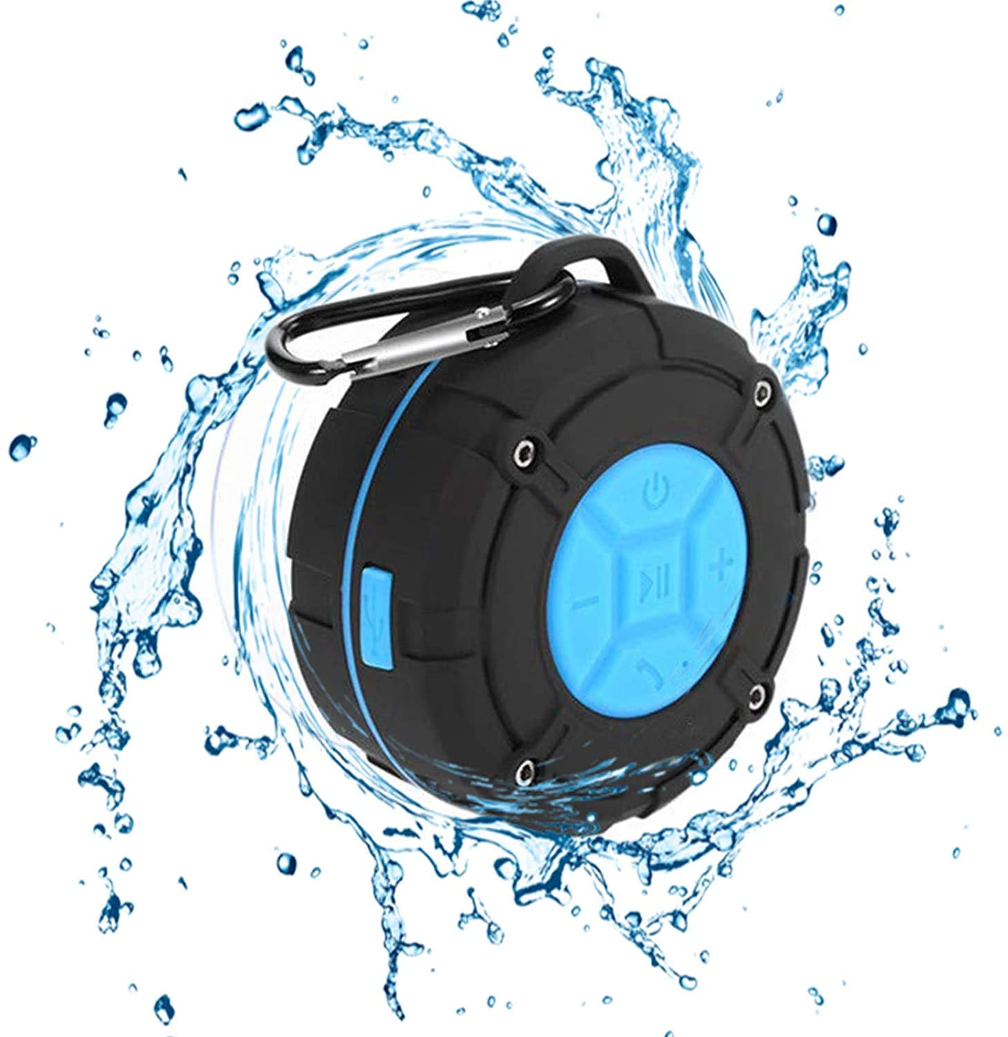 Portable Wireless RGB Shower Speaker With Suction Cup