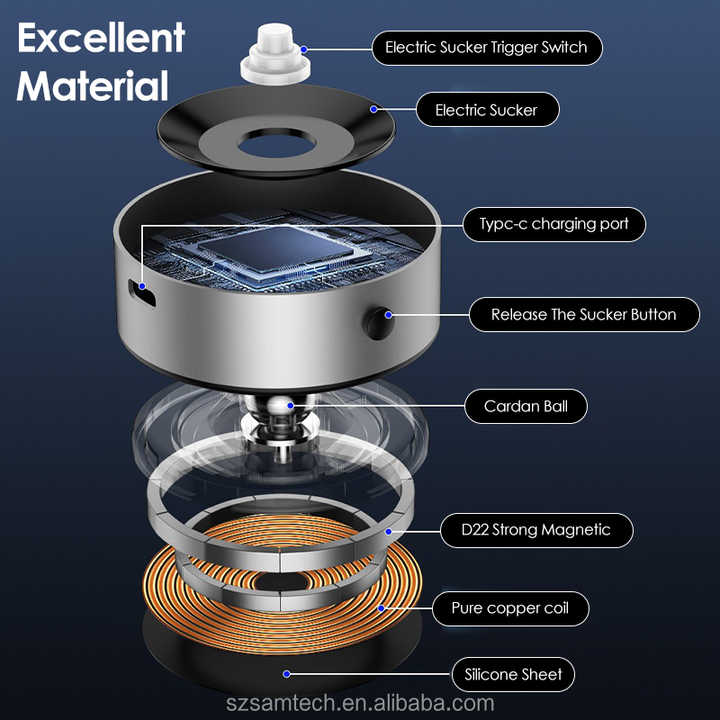 Vaccum Magnatic Phone Holder Stand